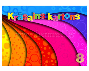 Kartons krsains A4, 8 krsas, abpusjs